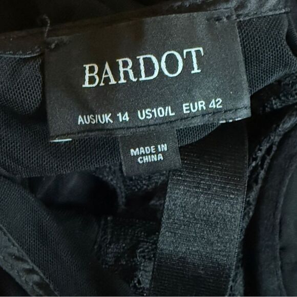 BARDOT Lingerie Black Lace Bodysuit Mesh Teddy US Large 10 - Picture 4 of 14
